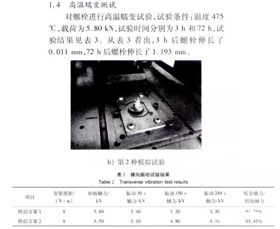 螺栓橫向振動結(jié)果