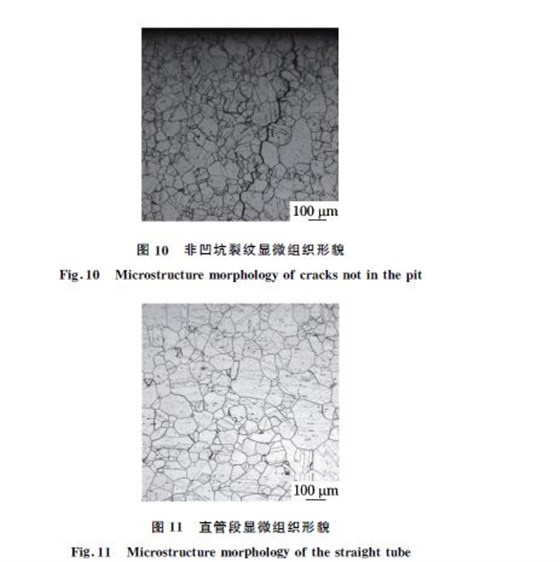 圖１０ 非凹坑裂紋顯微組織形貌