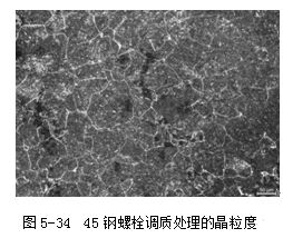 45鋼螺栓調質處理的晶粒度