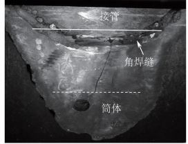 圖２ １號裂紋試樣形貌